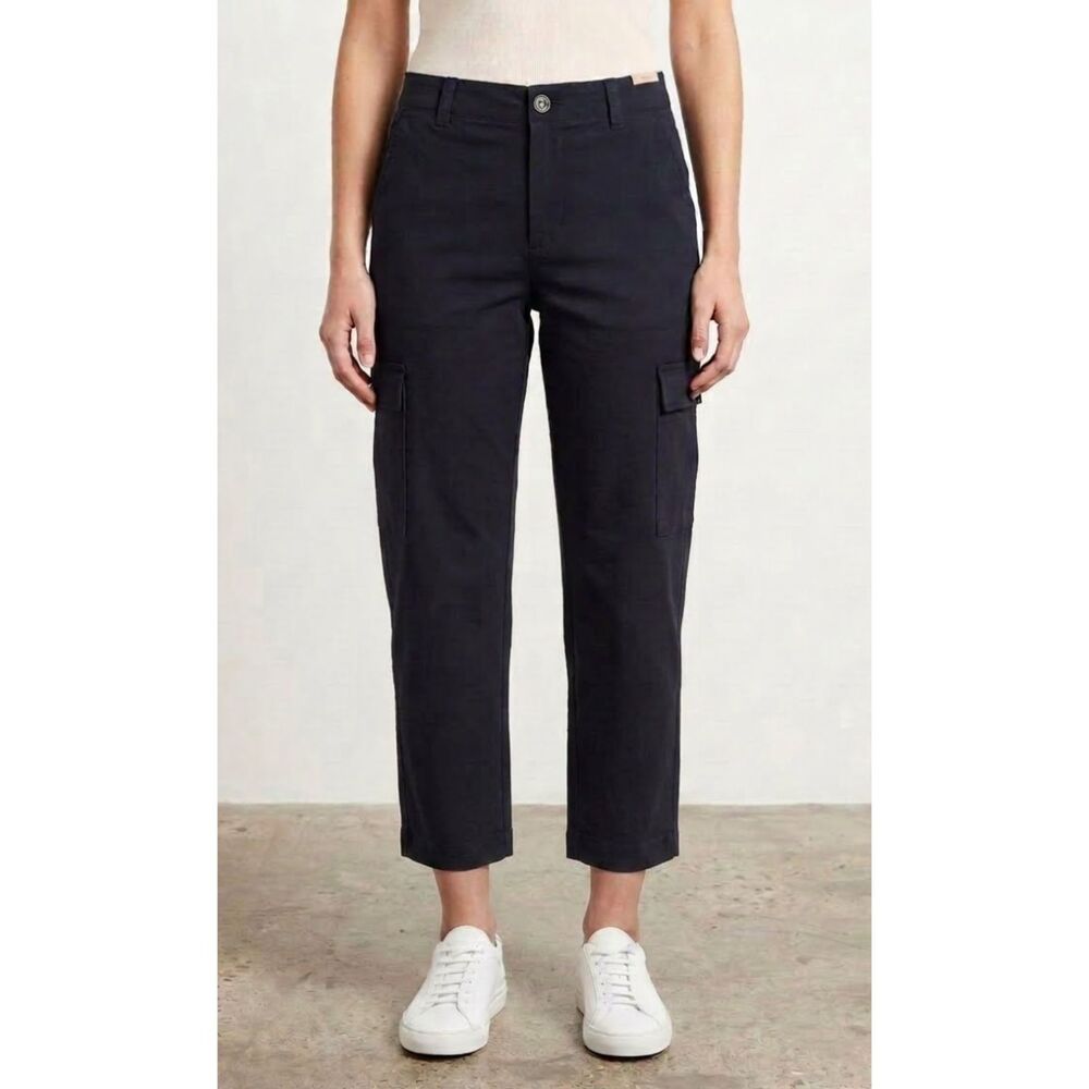 New Chico's City Twill Slim Cargo Crop Pant Women's Size XS (Chico's Size 00)